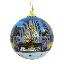 Rockefeller Center Christmas Tree Glass Ball Ornament