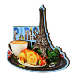 3D Paris Street Magnet