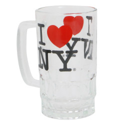 New York City Beer Glass I Love NY