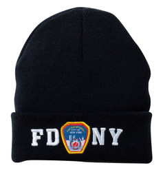 FDNY Embroidered Winter Cap (Navy)