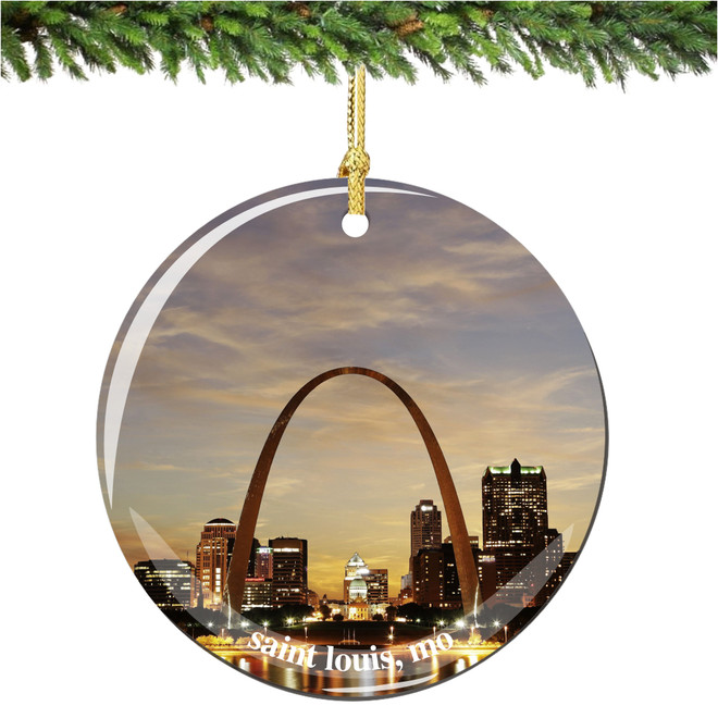 LOVE Porcelain Christmas Ornament - Thumbnail 3