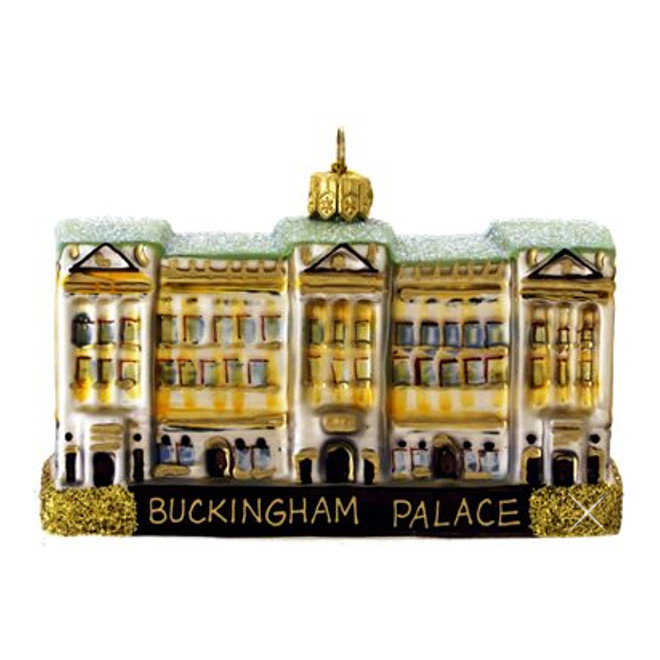 Glass London Buckingham Palace Christmas Ornament