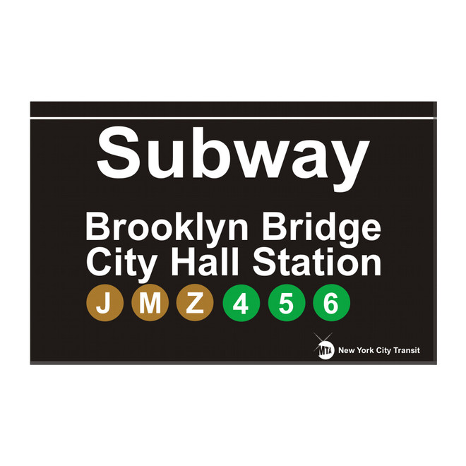 Subway Brooklyn Bridge Magnet