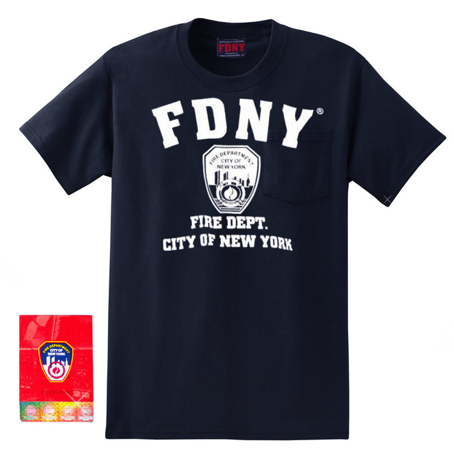 Navy FDNY T-Shirt Fire Department