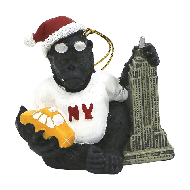 King Kong Loves NY Ornament - Thumbnail 2