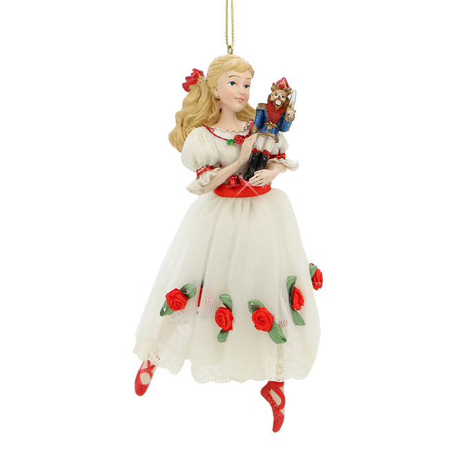 Clara and Nutcracker Christmas Tree Ornament