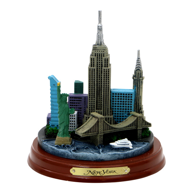 Las Vegas city skyline landmark 3D model silver 4 12 inches