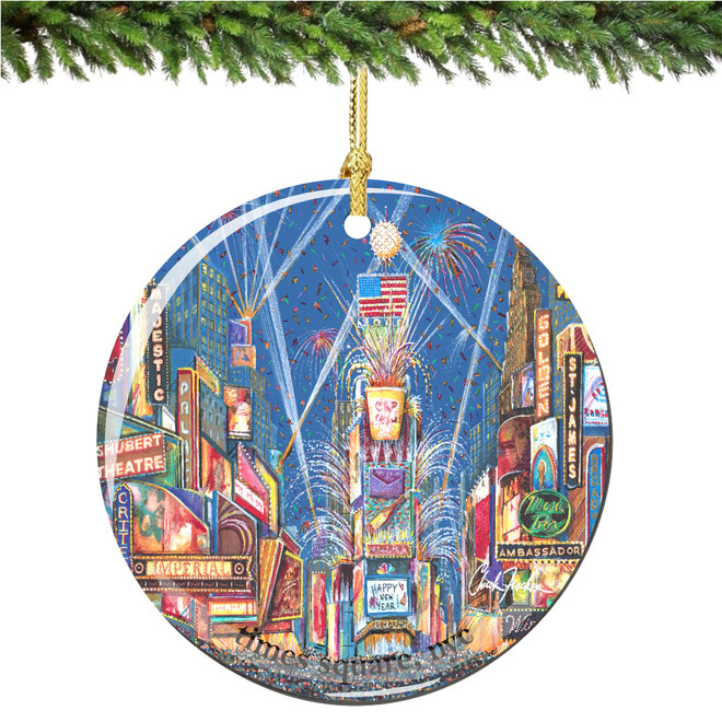 Times Square Porcelain Christmas Ornament - Thumbnail 2