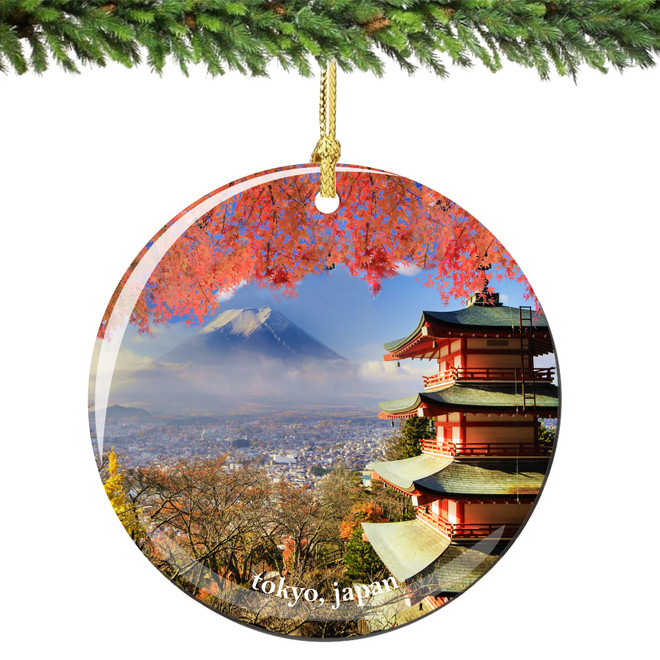 Tokyo Japan Christmas Ornament Porcelain - Thumbnail 4
