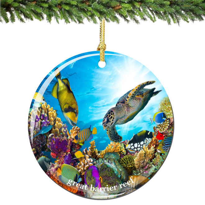 Great Barrier Reef Christmas Ornament Porcelain - Thumbnail 2