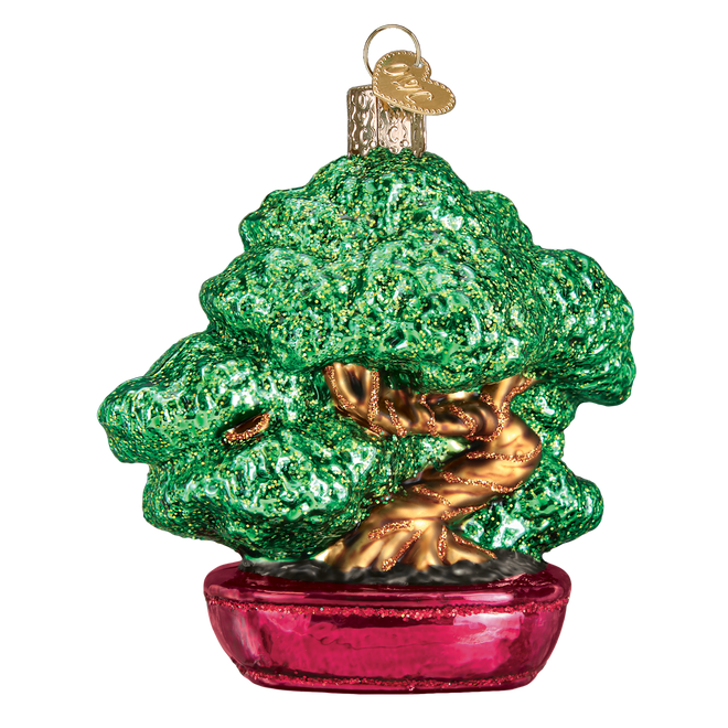 Bonsai Tree Glass Ornament