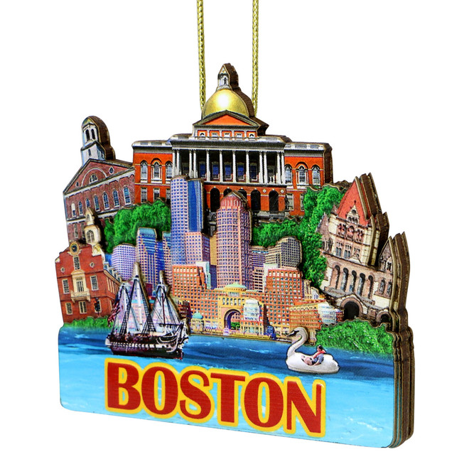 City Skyline Brand Boston Christmas Ornament