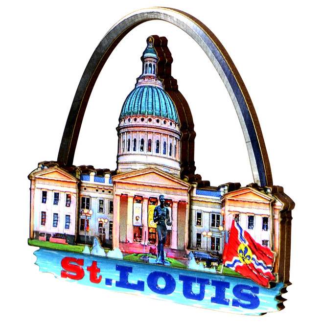 3D Saint Louis Magnet