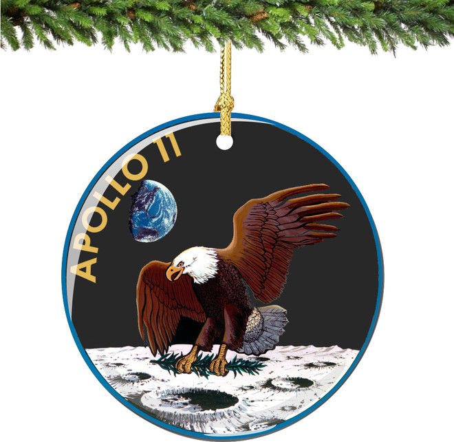 Officially Licensed NASA Apollo 11 Christmas Ornament Porcelain - Thumbnail 2