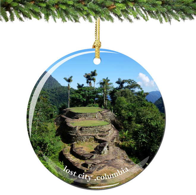 Columbia Lost City Christmas Ornament Porcelain Double Sided - Thumbnail 2