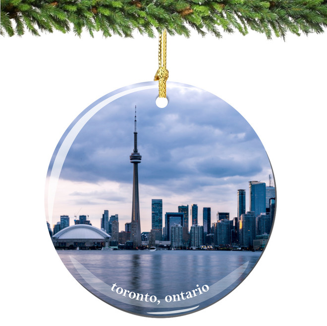 Toronto Ontario Canada Christmas Ornament Porcelain - Thumbnail 2
