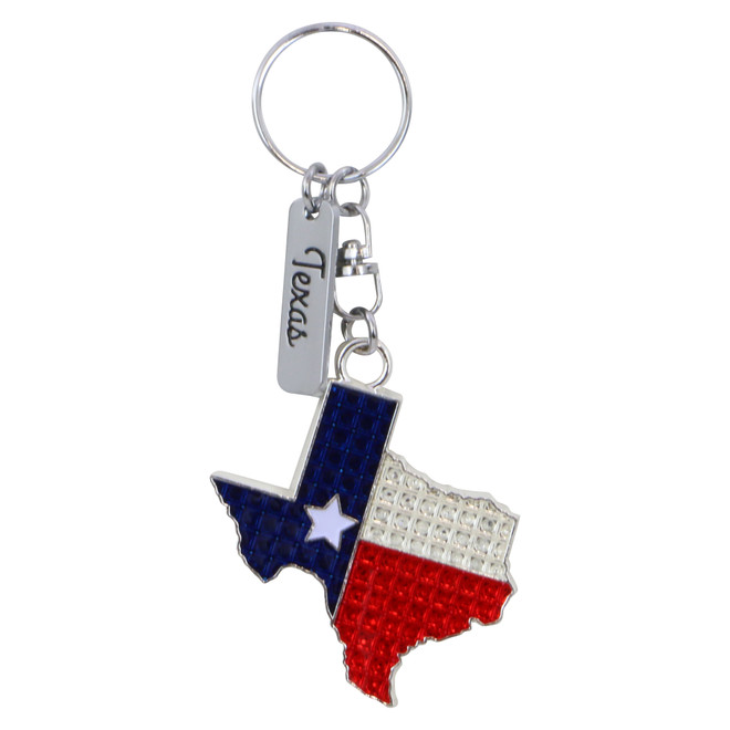 Metal Texas State Key Chain