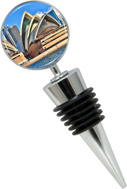 Sydney Opera House Wine Bottle Stopper in Gift Box - Thumbnail 2