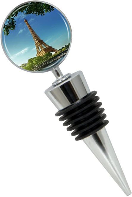 Eiffel Tower River Seine Wine Bottle Stopper - Thumbnail 3