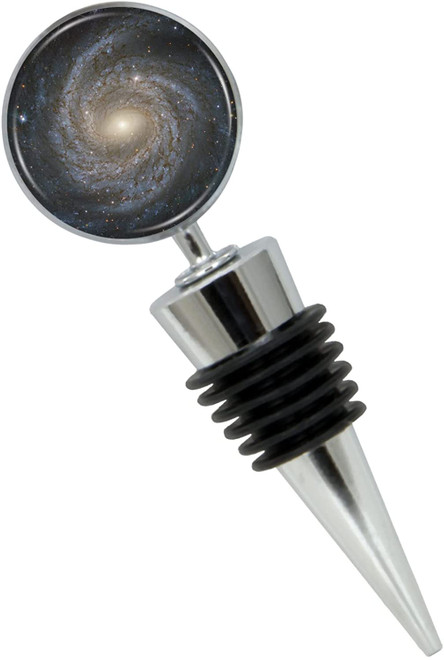 Spiral Galaxy Wine Bottle Stopper in Gift Box