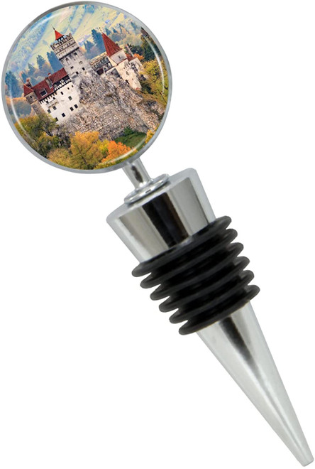 Bran Castle Romania Wine Bottle Stopper in Gift Box - Thumbnail 2