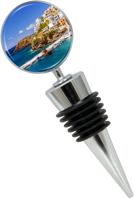 Crete Greece Wine Bottle Stopper in Gift Box - Thumbnail 3