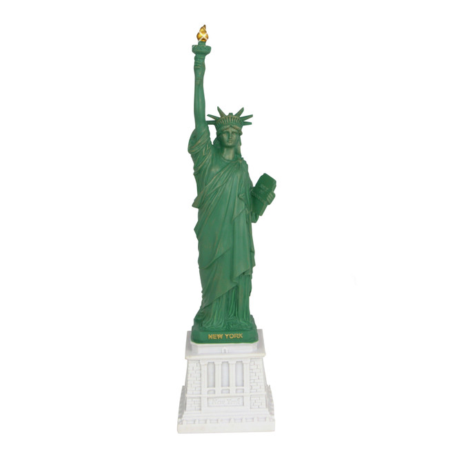 Statue of Liberty Replica with White Base 11in