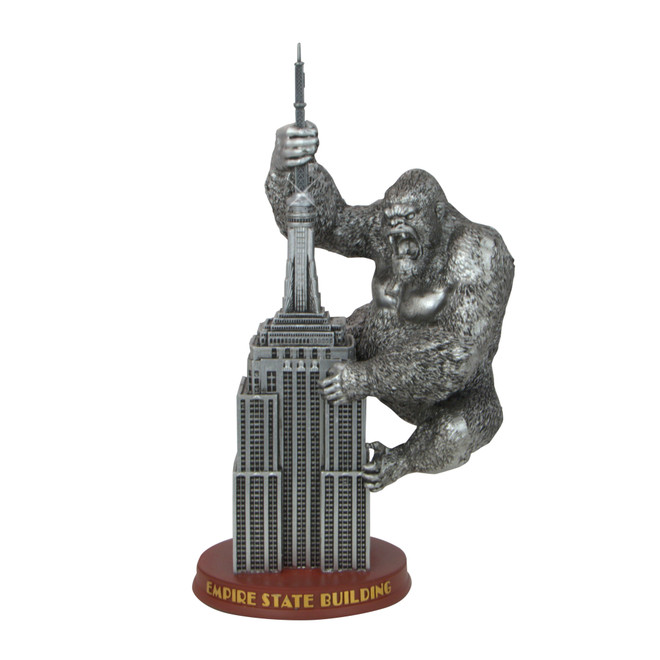 Silver Empire State Building and King Kong 9in