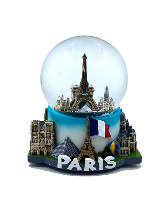 Paris Musical Snow Globe 5 1/2"