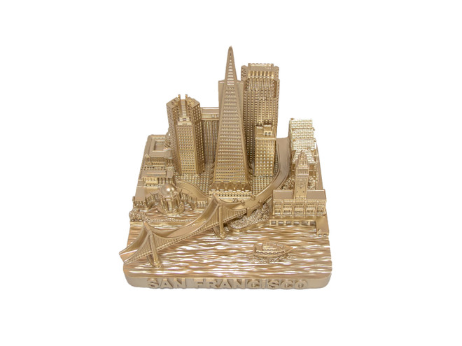 San Francisco City Rose Gold Skyline Landmark 3D Model 4 1/2 inches