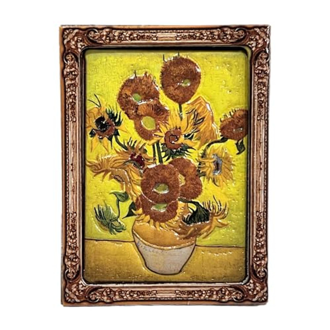 Van Gogh Sunflowers Magnet 3.25 IN