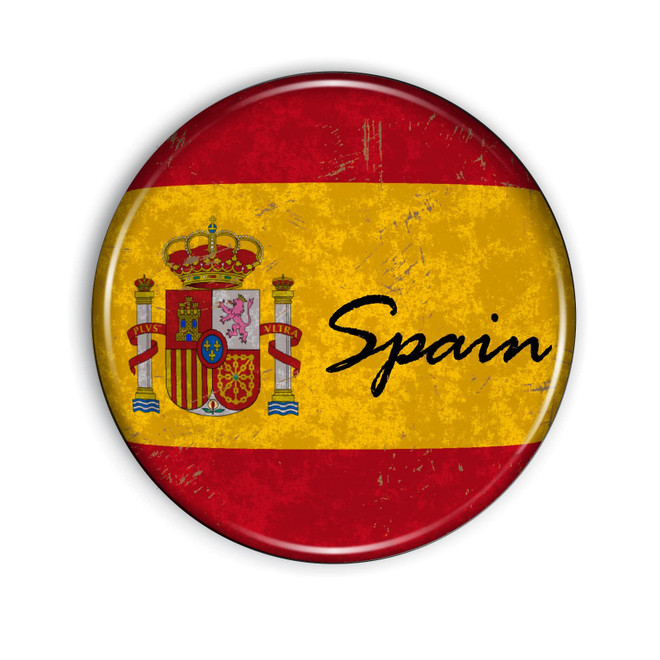 Spain Flag and Shield Magnet Spain Flag and Shield Magnet