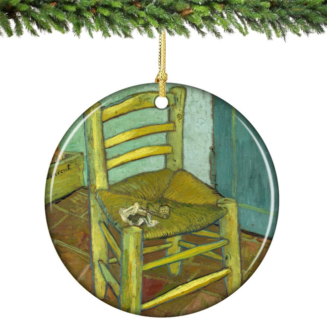 Van Gogh's Chair Oranment Porcelain