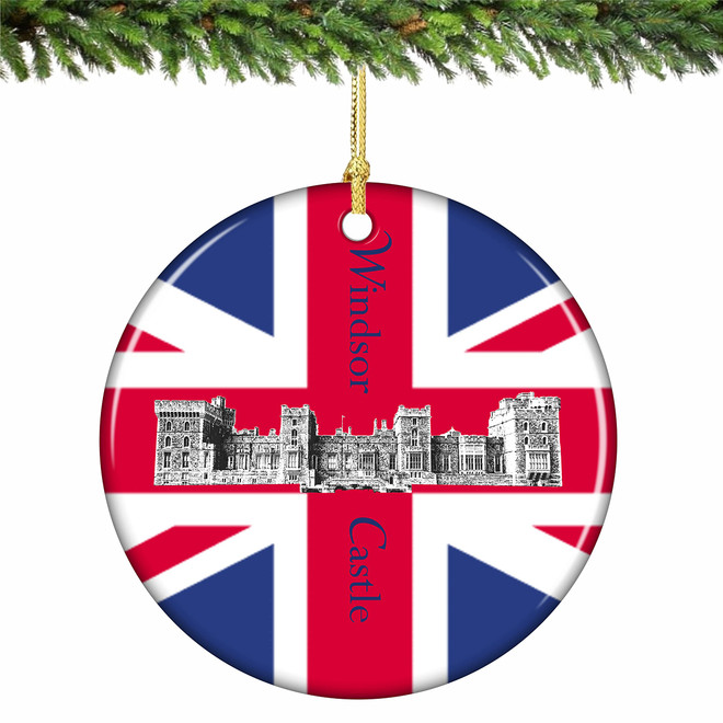 Windsor Castle Orament Union Jack