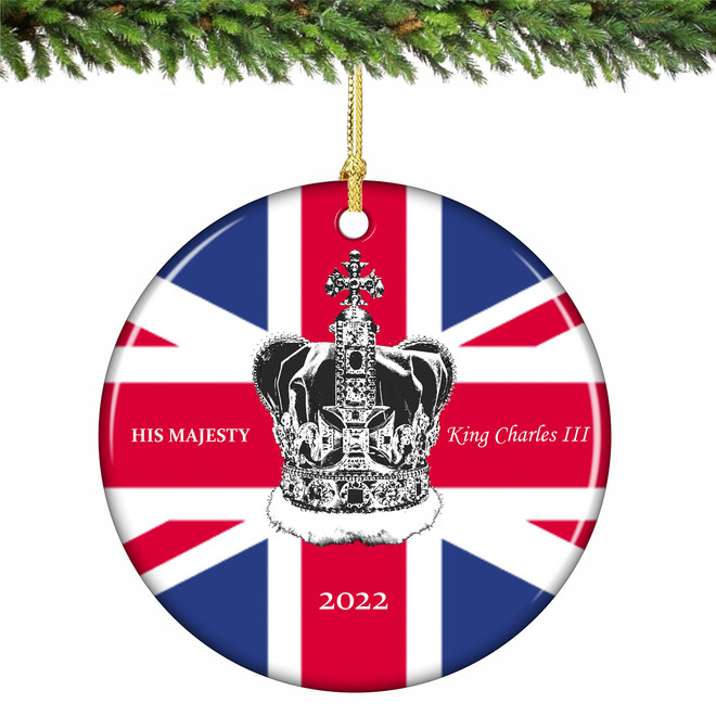 King Charles III Christmas Ornament Coronation 2023