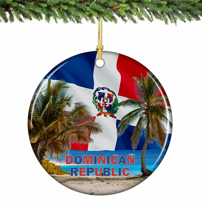 Dominican Beach Ornament Porcelain