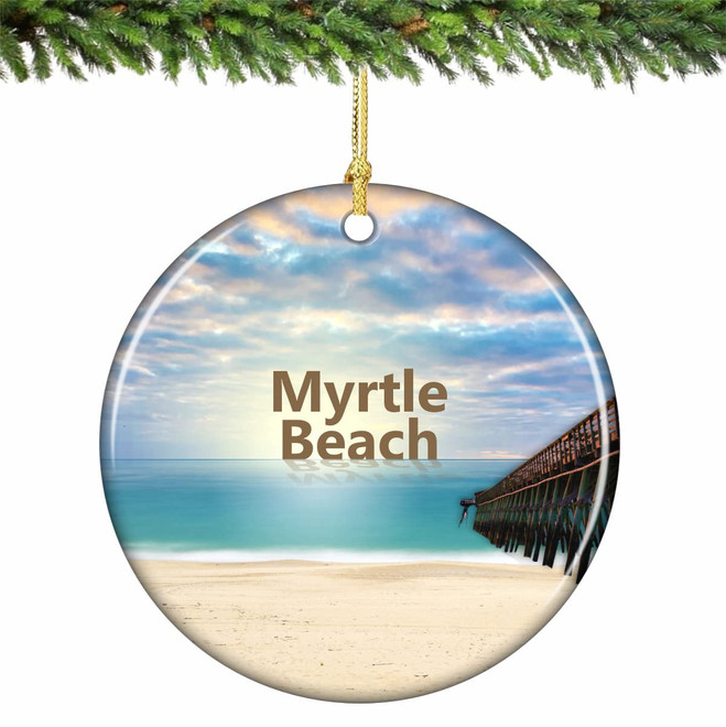 Myrtle Beach Ornament Porcelain