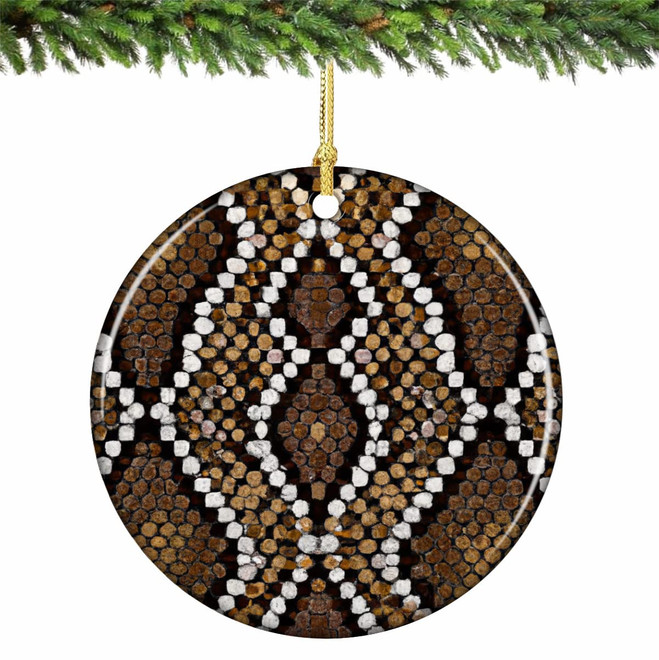 Snake Print Ornament Porcelain