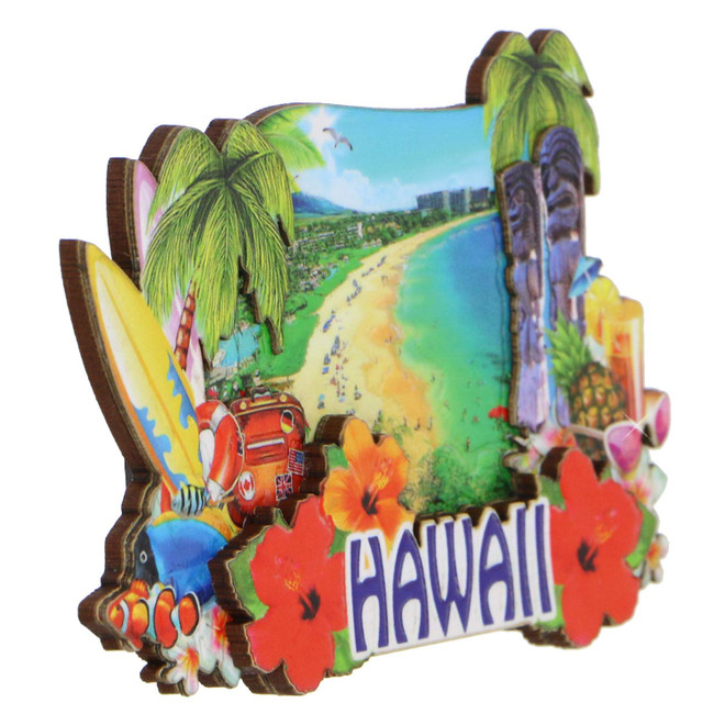 Hawaii Magnet Wooden