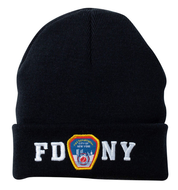 FDNY Embroidered Winter Cap (Navy)