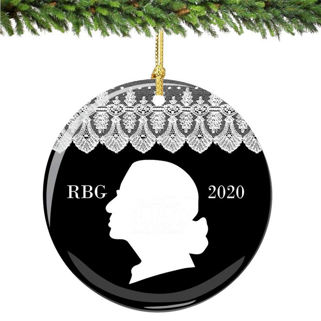 RBG Ornament 2020 Lace and Profile RBG Ornament 2020 Lace and Profile