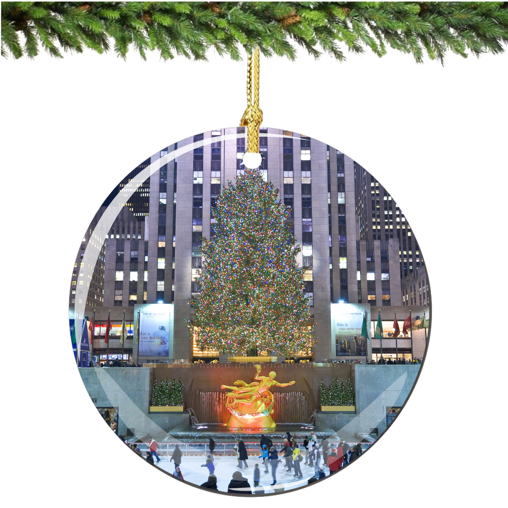 Rockefeller Center Porcelain Christmas Ornament