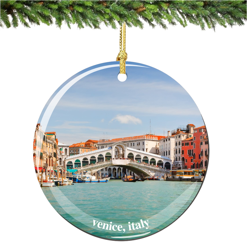 Venice, Italy Porcelain Christmas Ornament