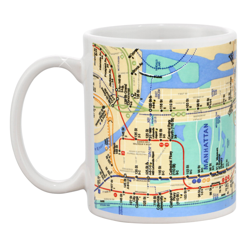 New York City MTA Subway Map Mug - Thumbnail 3