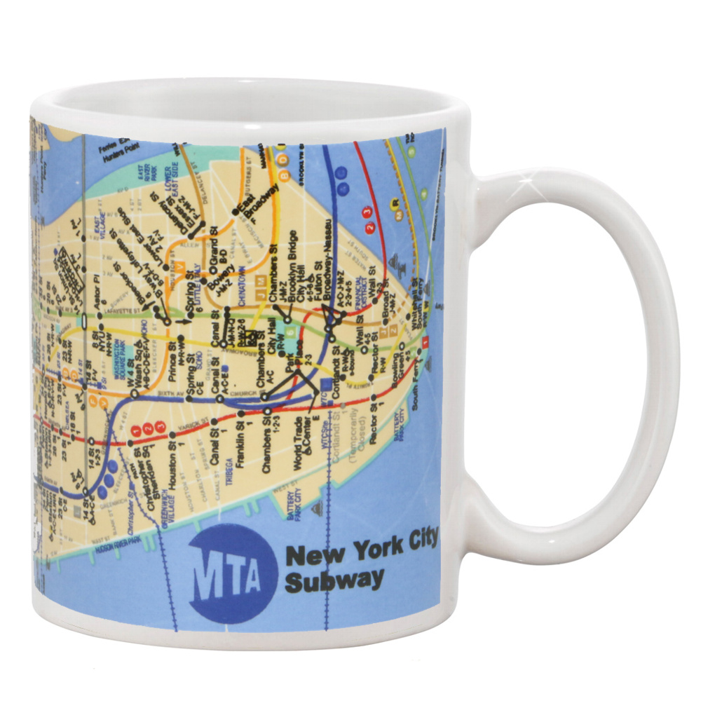 New York City MTA Subway Map Mug - Thumbnail 2