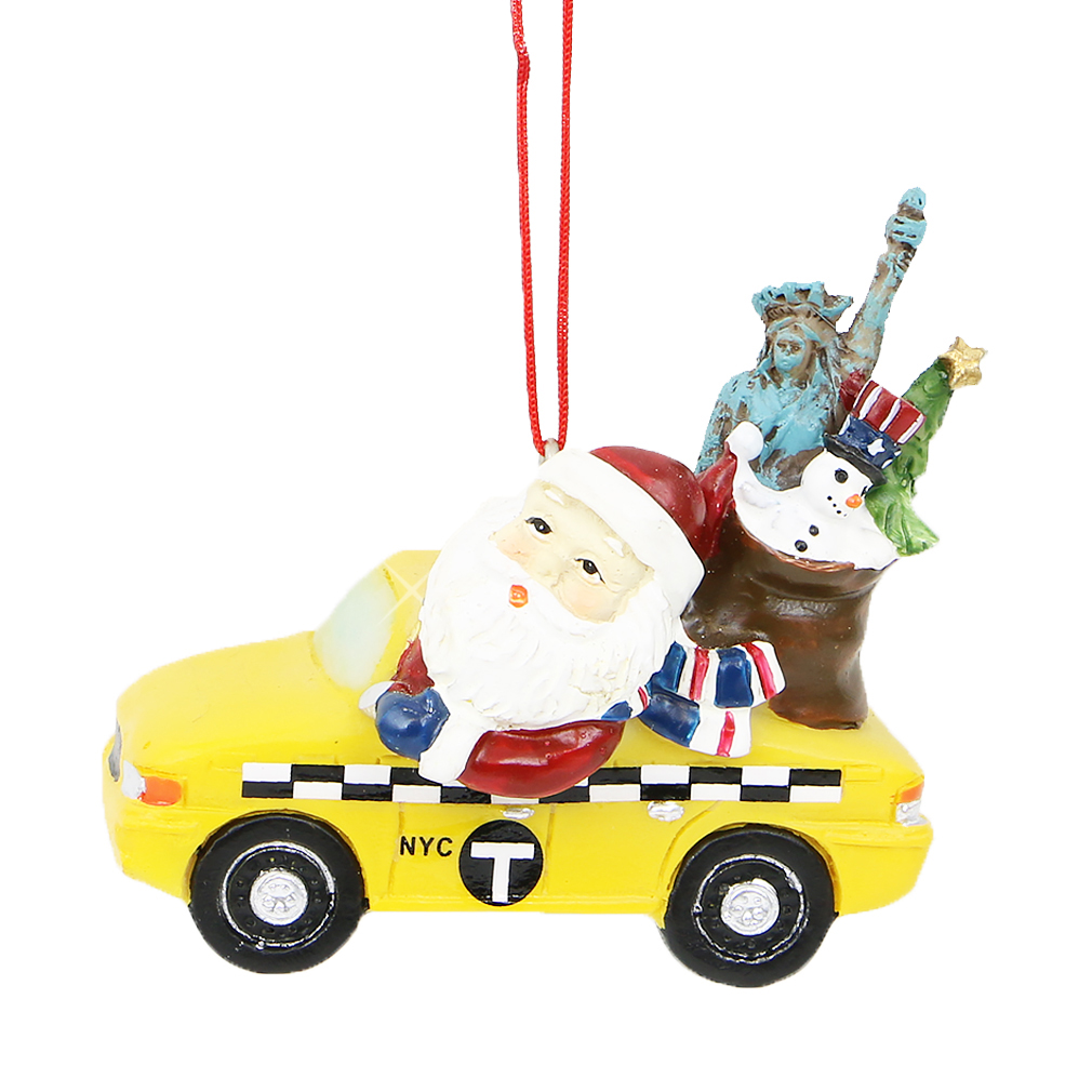 Santa's Taxi Ornament - Thumbnail 5