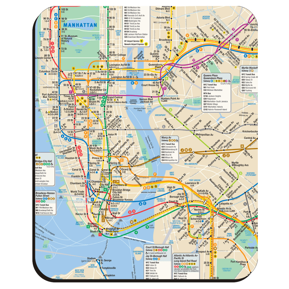 New York City Subway Mouse Pad