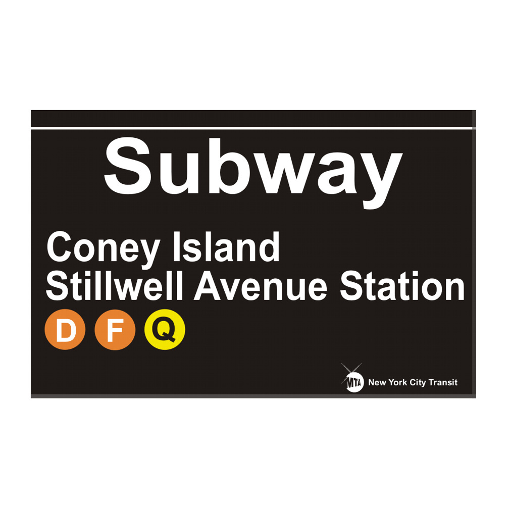 Coney Island Subway Magnet