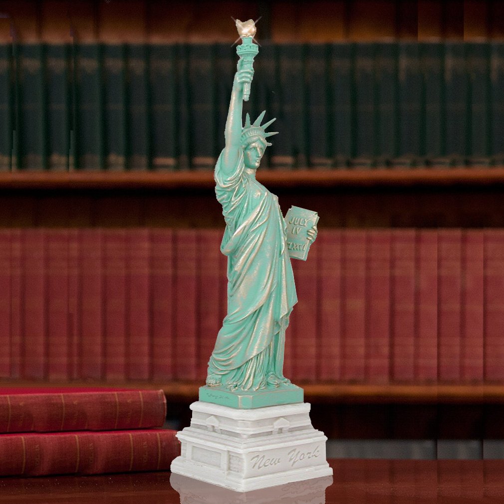 New York City Replica Gift 17.5" Statue of Liberty NYC Marble Model 