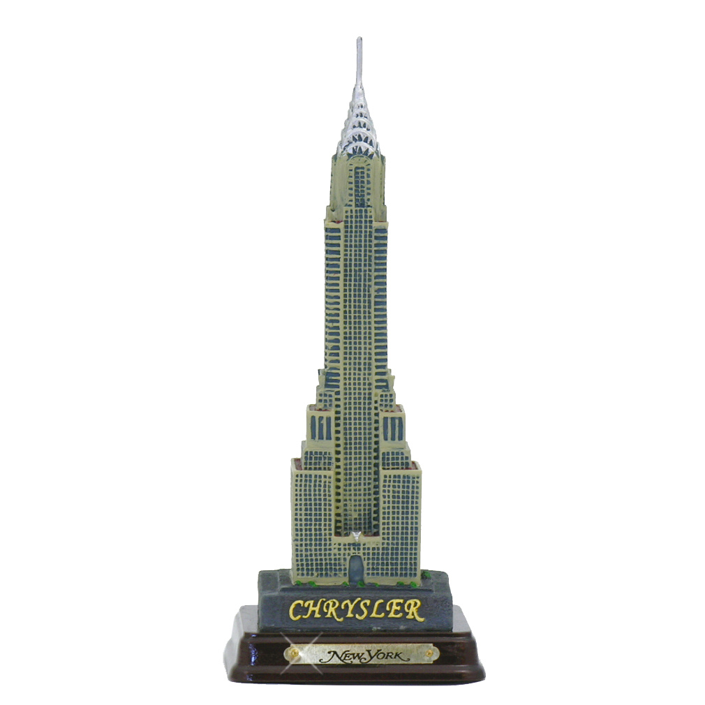 Chrysler Building w/ Wood Base 7 Inch Statue